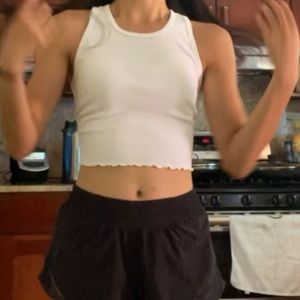 white basic brandy Melville tank top